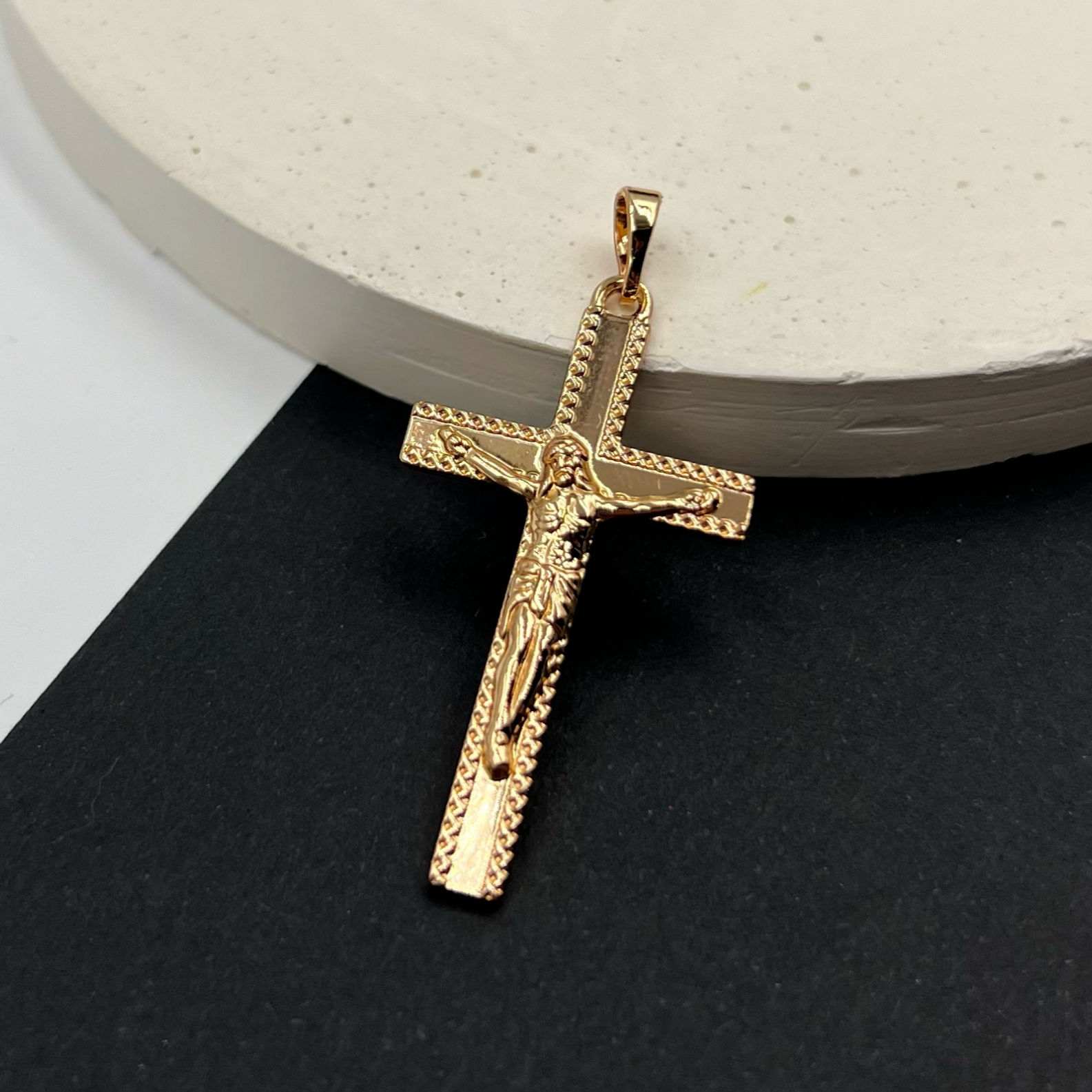 Xuping ГУРТ : Кулон 18К позолота хрест з розп'яттям | Оптовий Постачальник