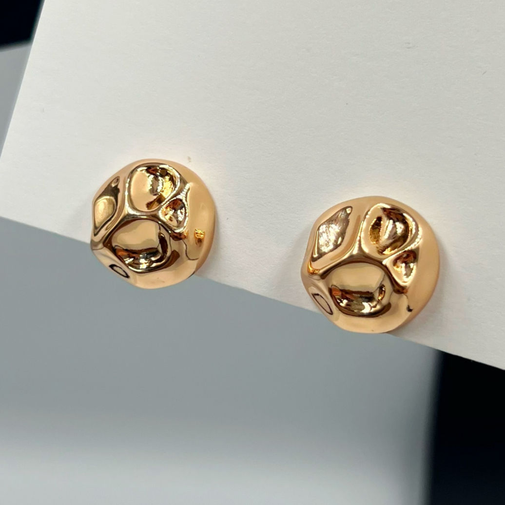 Xuping ГУРТ : Сережки 18К позолота круглі сфери | Оптовий Постачальник Біжутерії