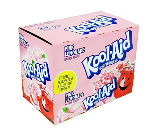 Kool-Aid Soft Drink Mix Pink Lemonade Unsweetened,0.23 OZ.,(48 Pack)