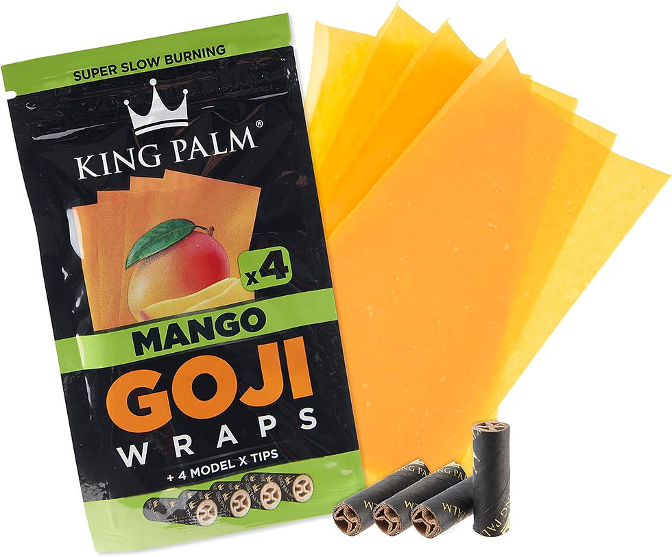 Thumbnail: KING PALM GOJI WRAPS MANGO 15 Count Individual Pouches + 4 Model X Tips