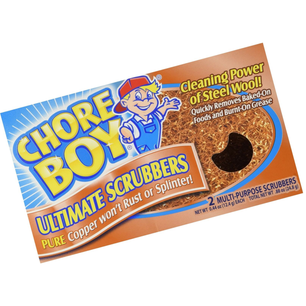Thumbnail: Chore Boy Ultimate Scrubbers Pure Copper Won't Rust Or Splinter 2 Pack