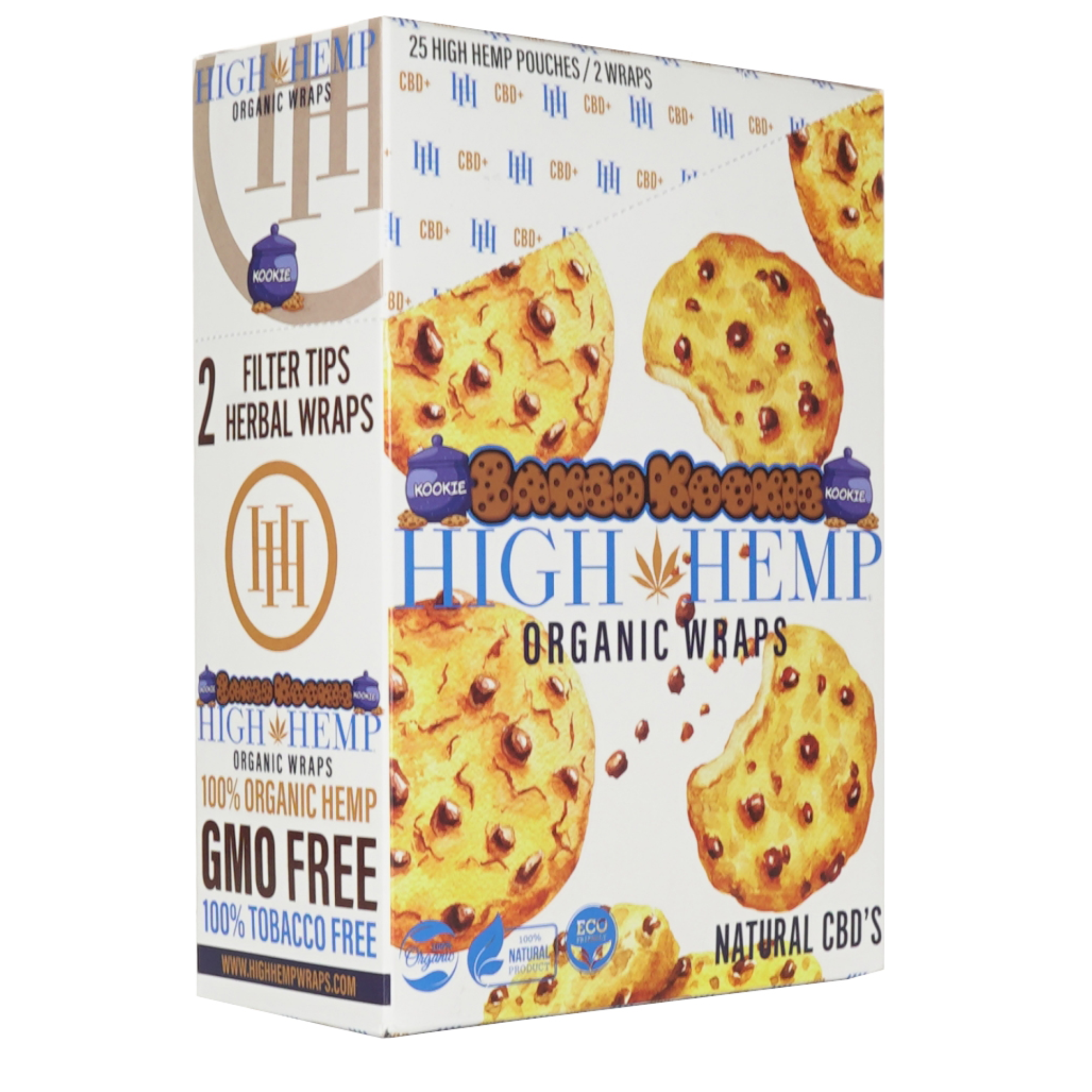 High Hemp Baked Kookies Organic Wraps GMO Free Vegan Approved