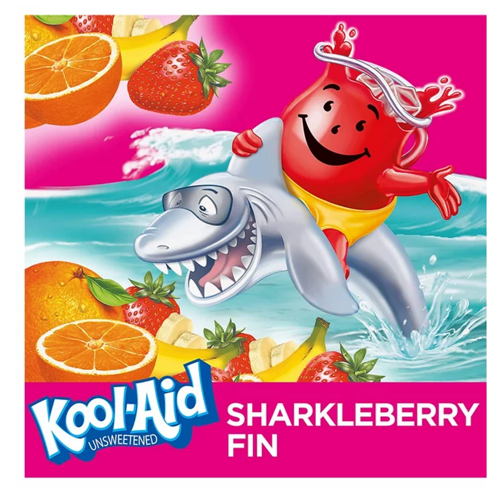 Thumbnail: Kool-Aid Soft Drink Mix SHARKLEBERRY FIN Unsweetened 16 OZ.,(48 Pack)