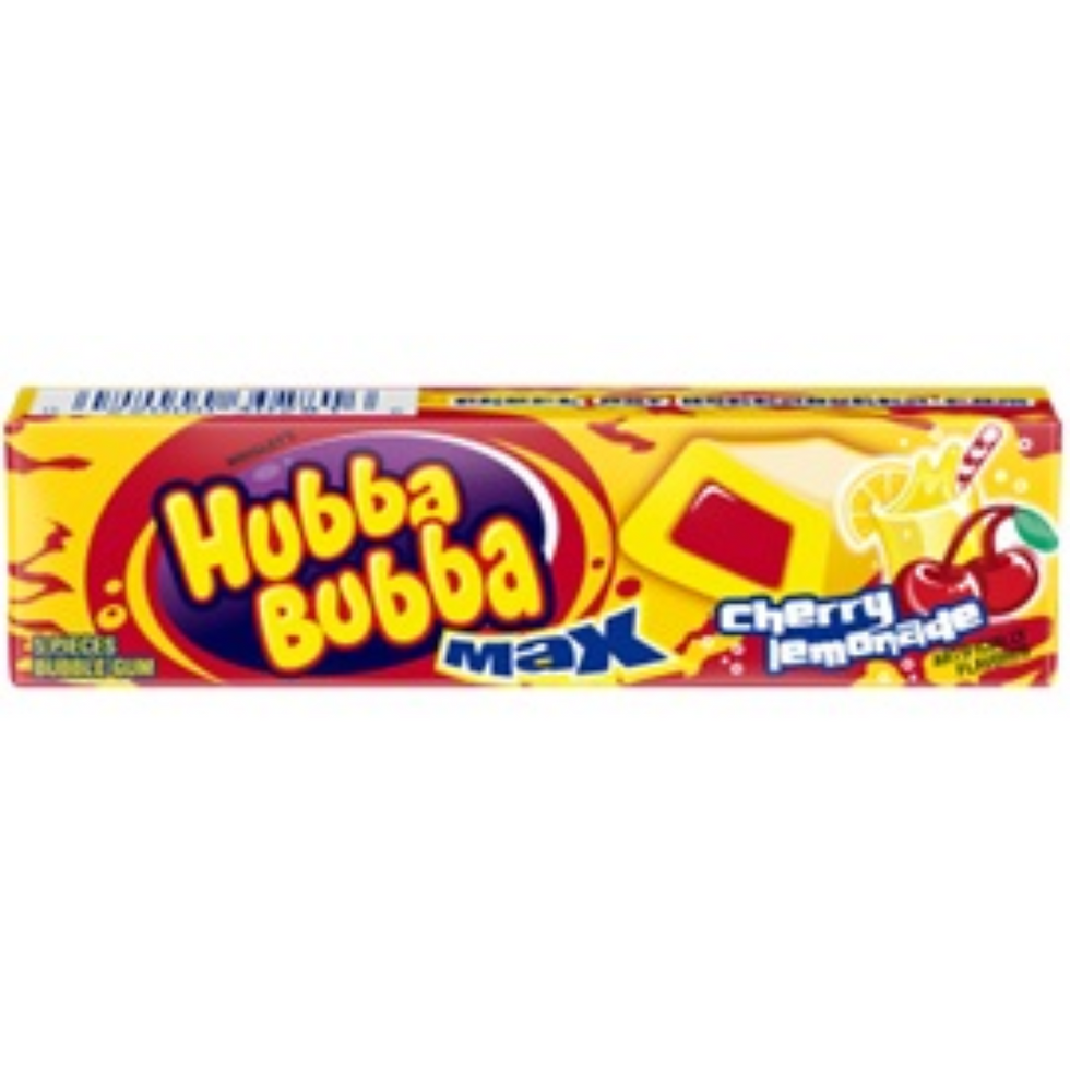 Thumbnail: Hubba Bubba Max Bubble Gum CHERRY LEMONADE 5 PC 18 COUNT