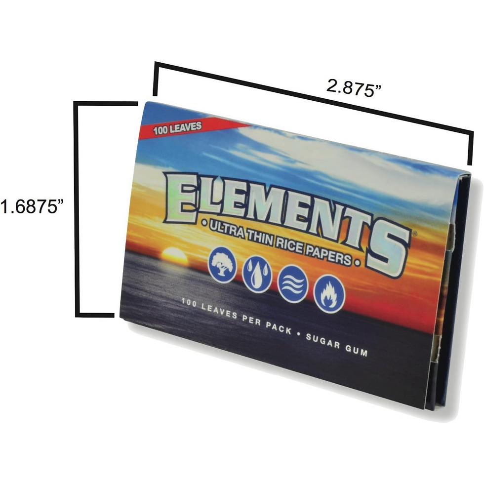 Thumbnail: ELEMENTS Ultra Thin Rice Paper Size Single Wide (25 Packs)