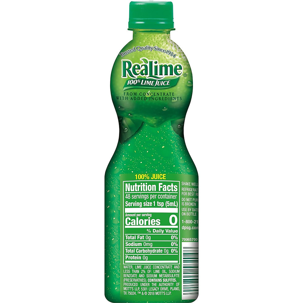 Thumbnail: ReaLime 100 Percent Lime Juice, 8 FL. Oz., Per Bottle (Pack Of 12)