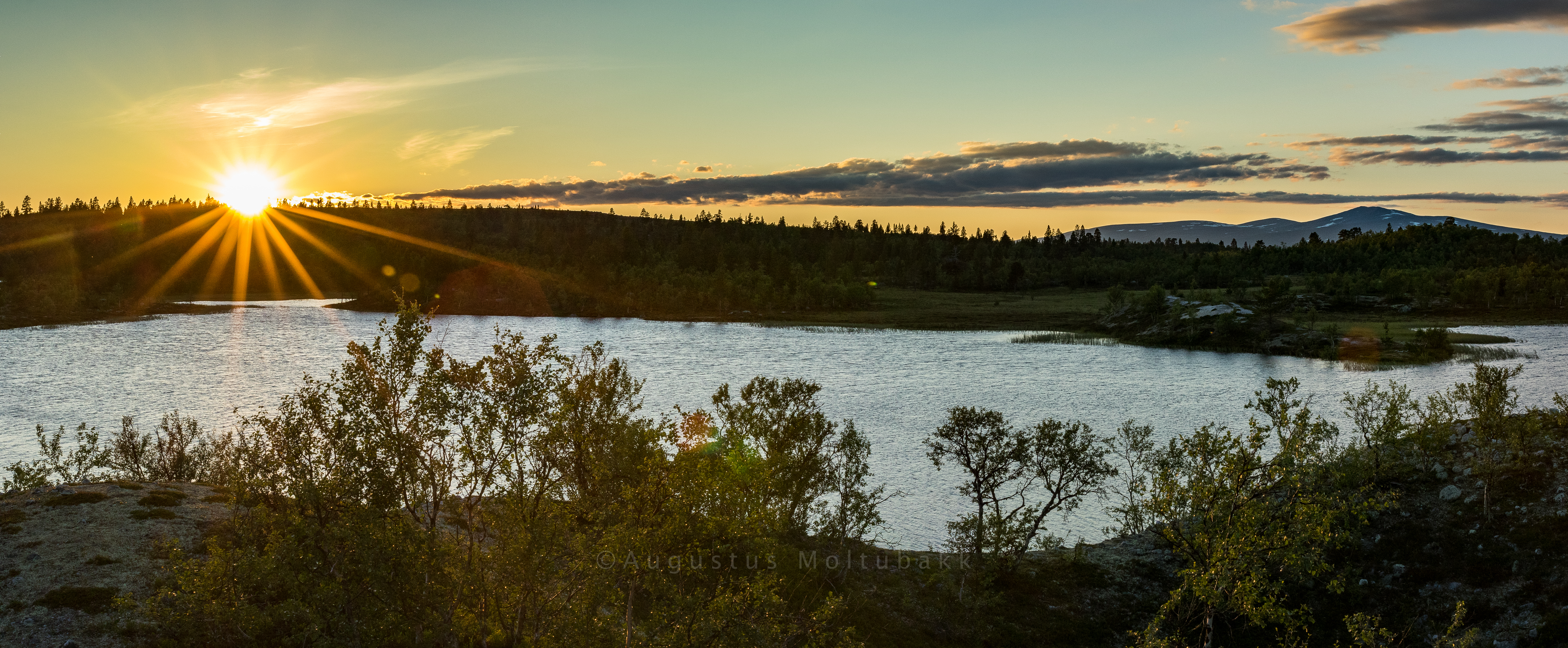Solnedgang i Femundsmarka