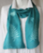 Hand Block Printed Silk Scarf