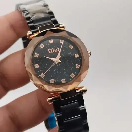 Noir Luxe 32 – Crystal Dial Ceramic Edition