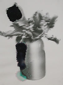 Bouquet de fleurs aux tulipes perroquet, 2024. 22x29.7 Impression sur papier aquarelle et encre.jpg