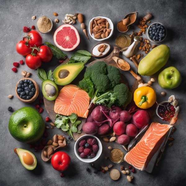 an assortment of anti inflammatory foods