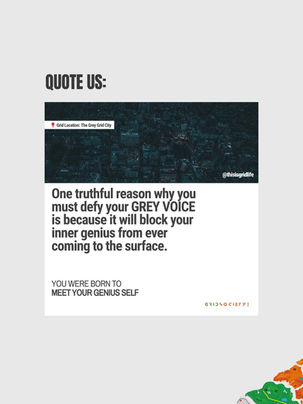 start confronting the Inner Critic and naming the Grey Voice