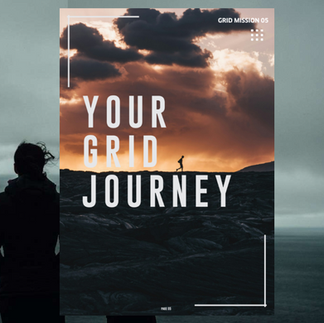 Grid Society in-person workshop sessions featuring the “Your Grid Journey” visual and structured exercises based on Grid Mission 05™.