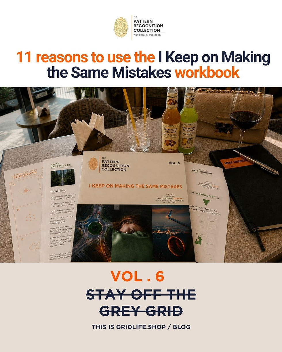 I Keep on Making the Same Mistakes workbook Vol. 6 for recognising repeated mistakes, breaking cycles and changing recurring patterns.