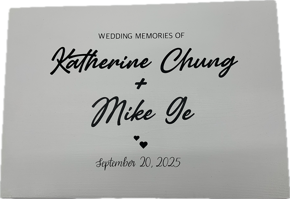 Thumbnail: Personalized Keepsake Memory Box for Wedding or Baby Shower