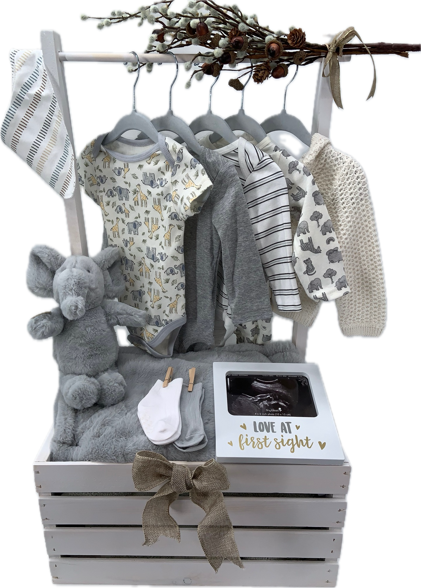 Custom Baby Wardrobe Closet for Baby Shower Gift