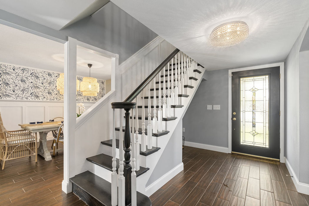 Stairs to second floor
