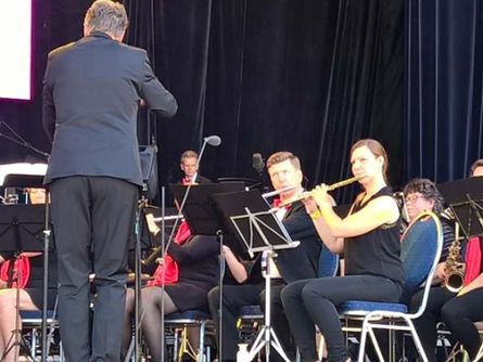 30 juni 2018 - Concert in Leeuwarden met Stedelijks Muziekkorps Sneek als dwarsfluitist invaller