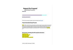 REQUEST FOR PROPOSAL (RFP) TEMPLATE