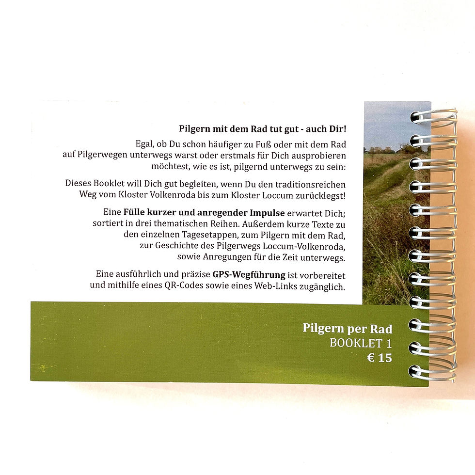 Miniaturbild: PILGERN PER RAD - Unterwegs zwischen Volkenroda & Loccum (Booklet/Ringbindung)