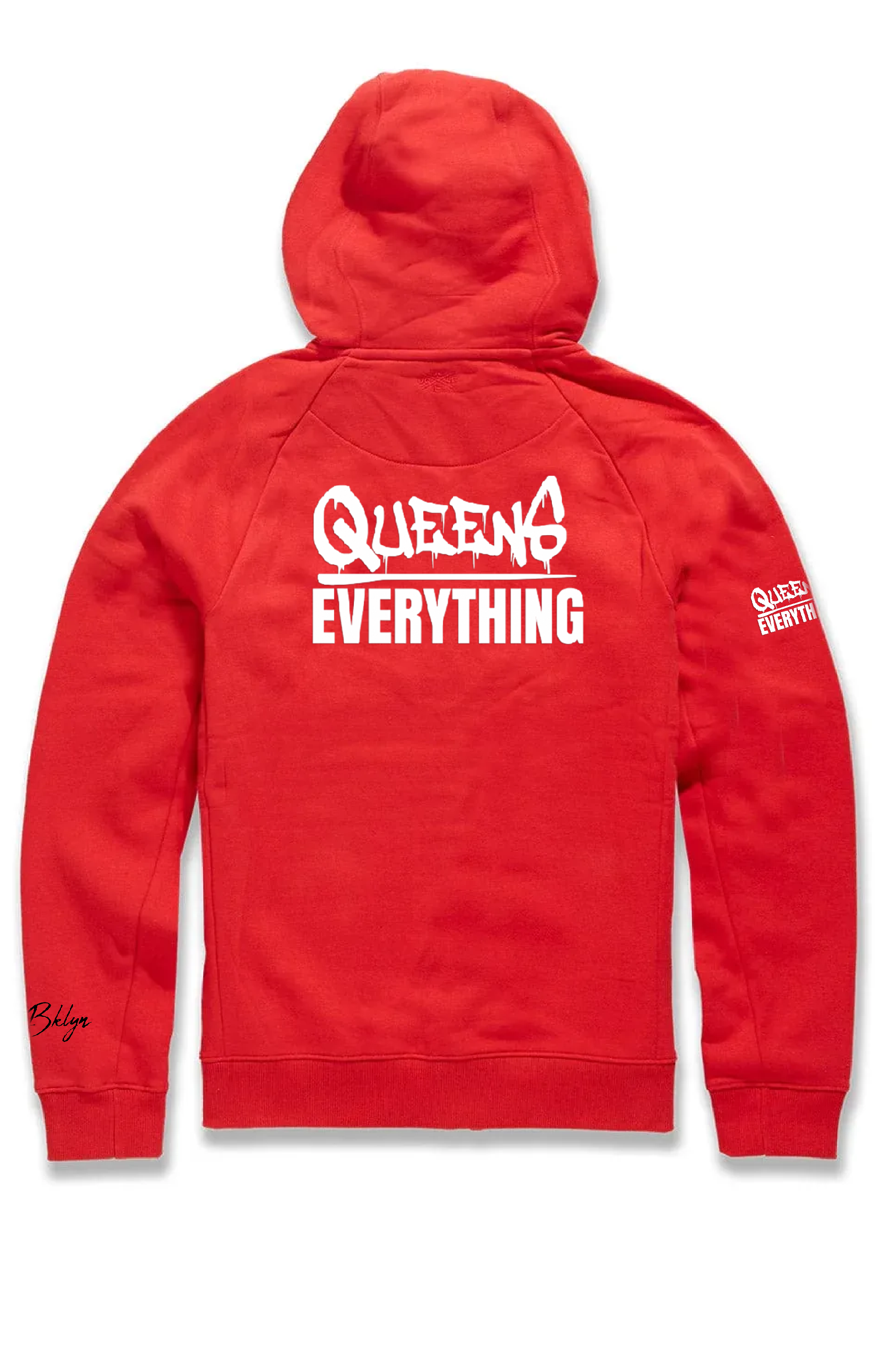 Queens Red: White Logo