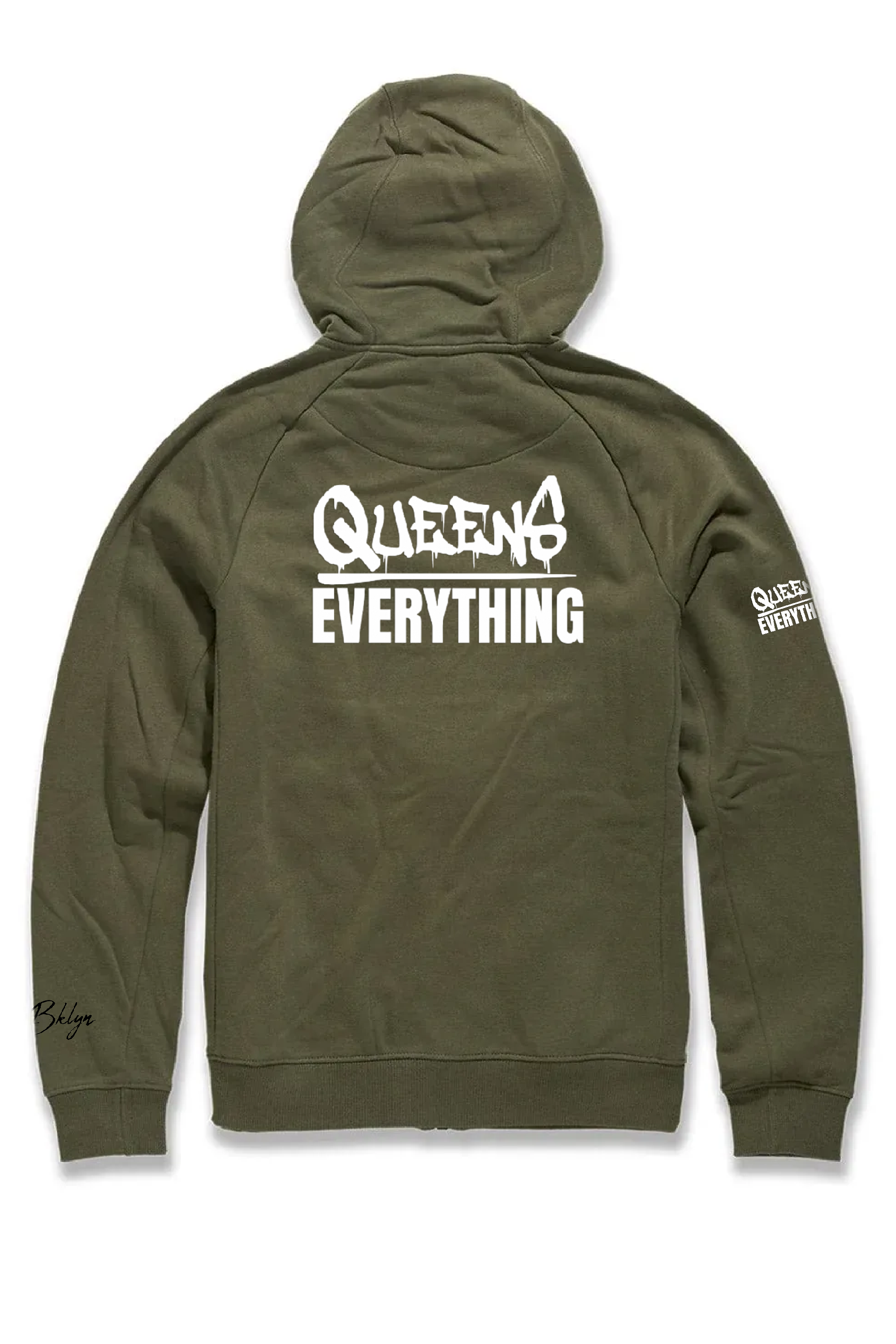 Queens Green: White Logo