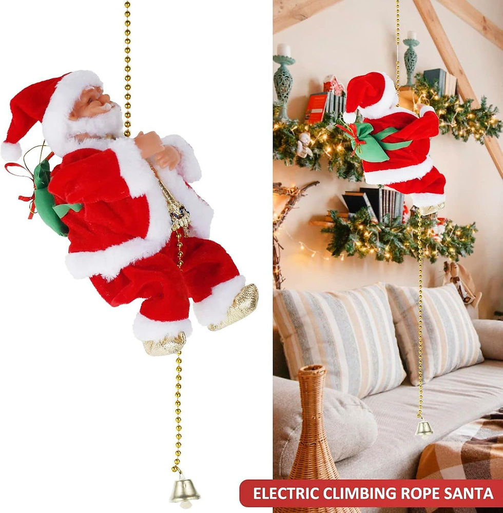 Thumbnail: Electric Climbing Santa with Lights & Music for Festive Decorations