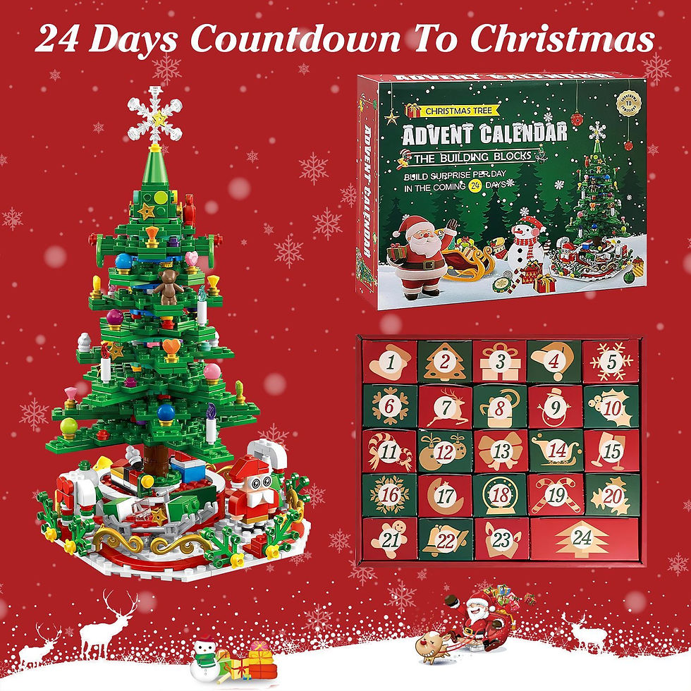 Thumbnail: Festive Christmas Tree Assembly Set - 701 Pieces & USB Lighting