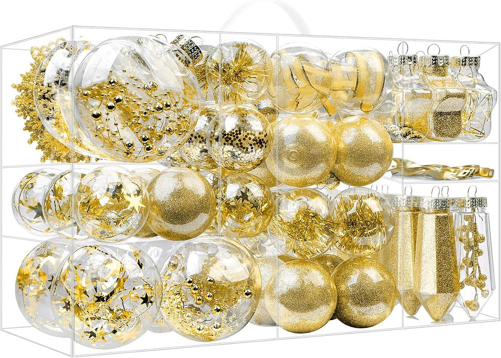 Thumbnail: 86PCS Christmas Tree Ornaments Clear Set,