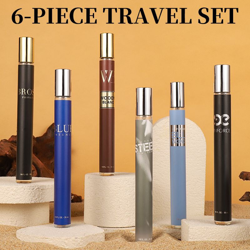 Thumbnail: 6pcs Set, 1.18fl.oz/35ml Each Bottle, Men's Eau De Toilette Spray, Long-Lasting 