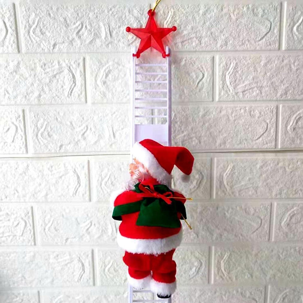 Thumbnail: Christmas  Electric Climbing Santa with Music & LED Light, 
