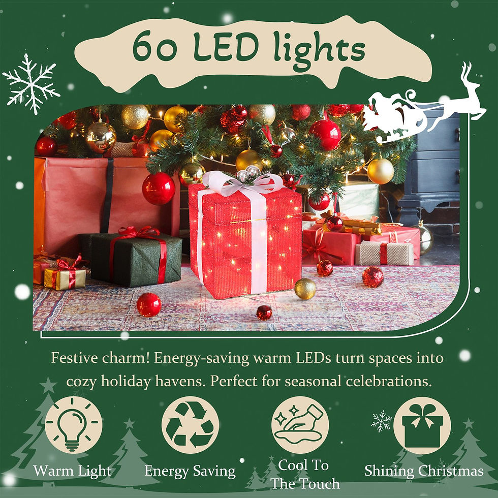 Thumbnail: Motorized 12-Inch Santa Pop-Up Gift Box for Festive Holiday Displays