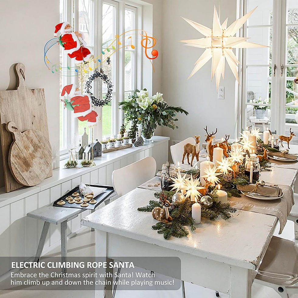 Thumbnail: Christmas  Electric Climbing Santa with Music & LED Light, 