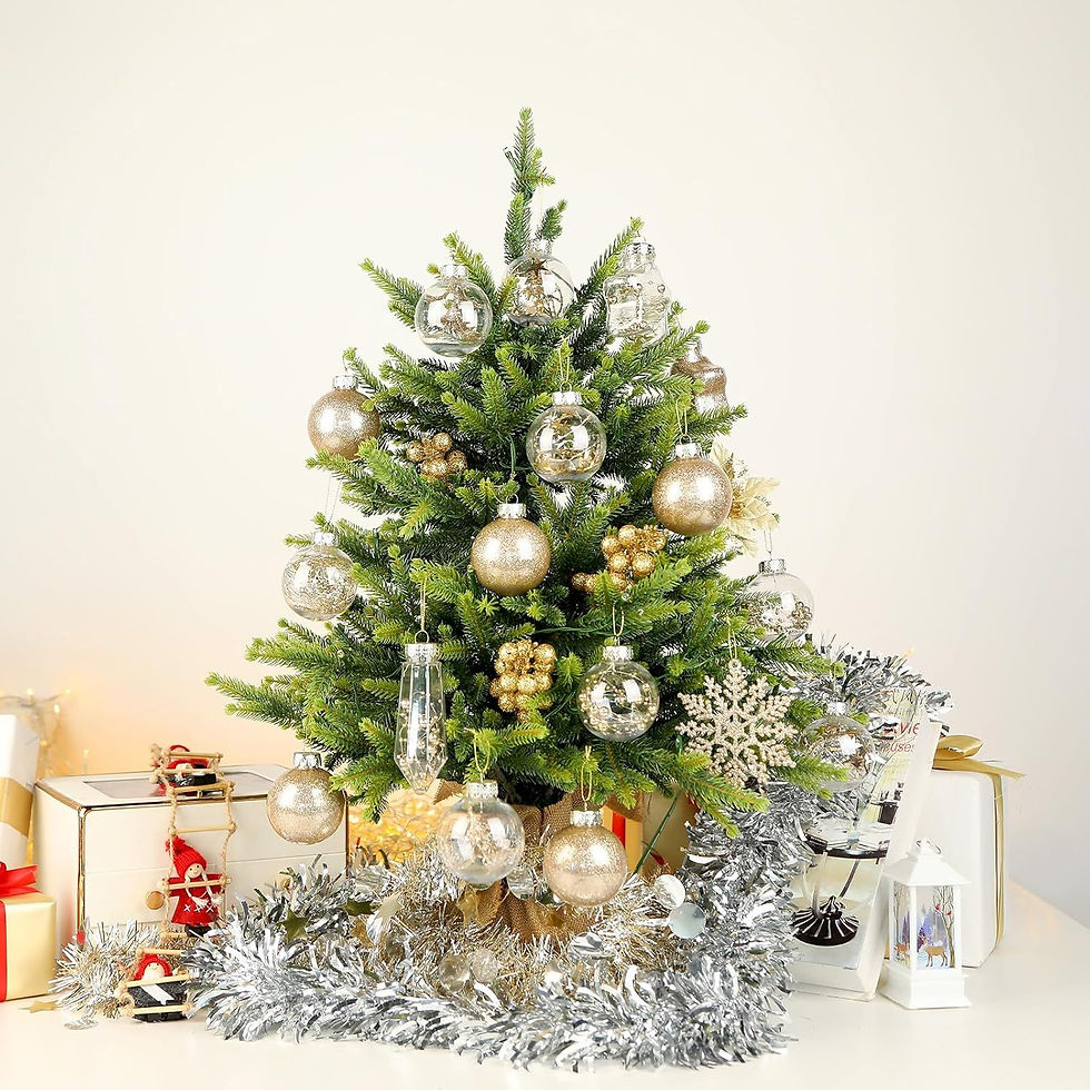 Thumbnail: 86PCS Christmas Tree Ornaments Clear Set,