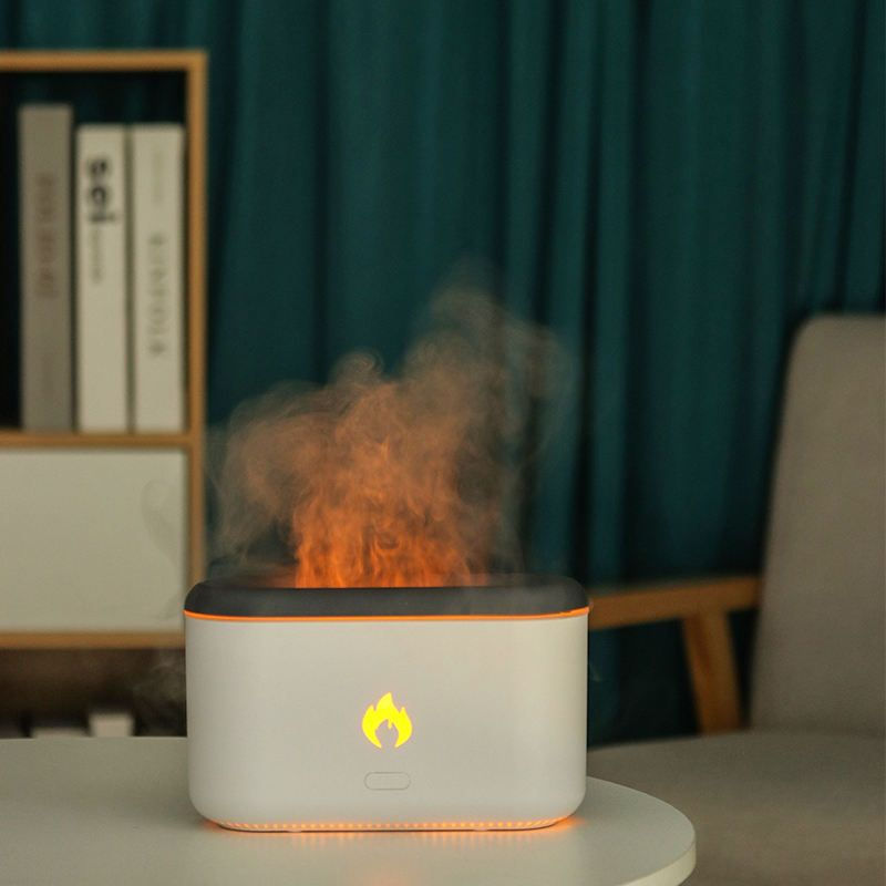 Thumbnail:  Drop Shipping 3D Flame Humidifier 300ML Ultrasonic Flame Aroma Diffuser Essenti