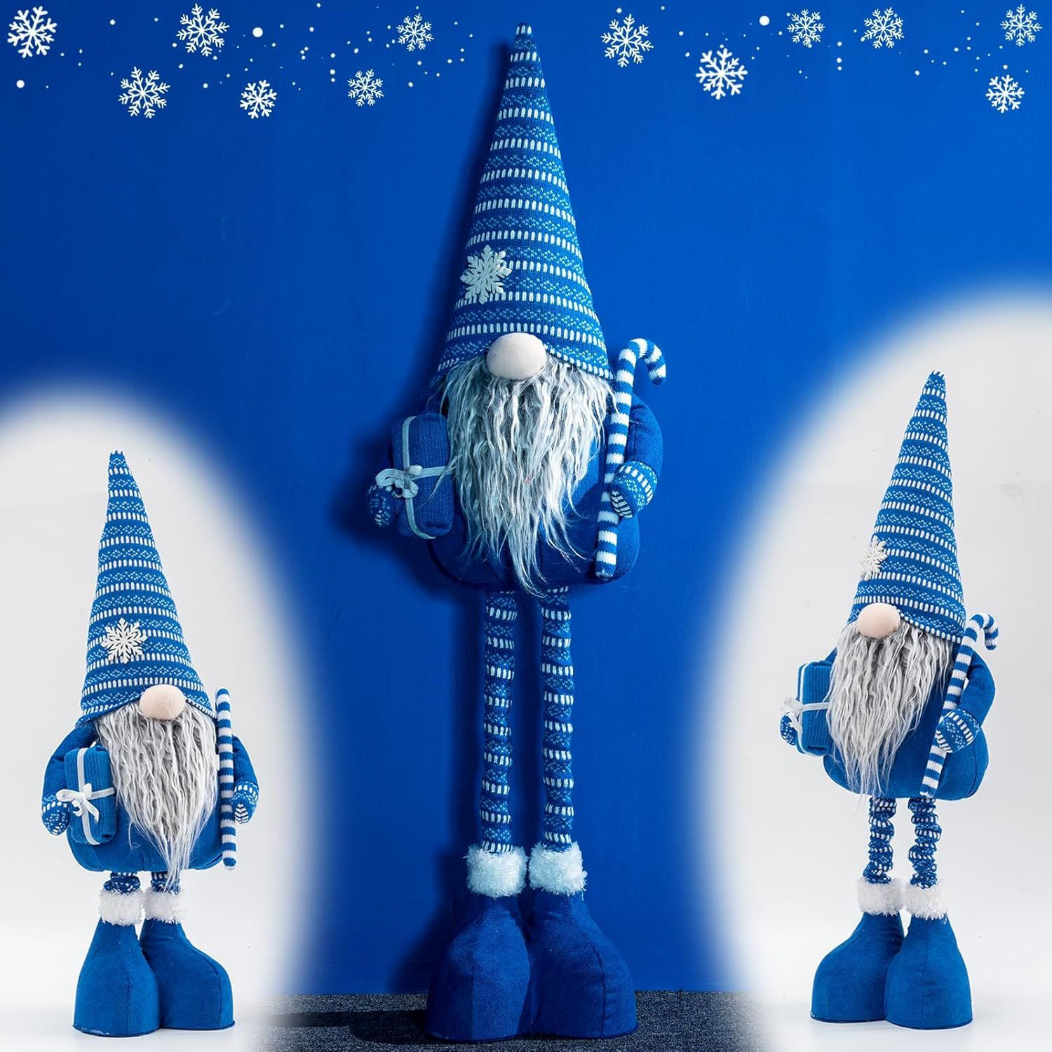 Christmas Gnome Plush Elf Decoration - Standing Xmas Gnome