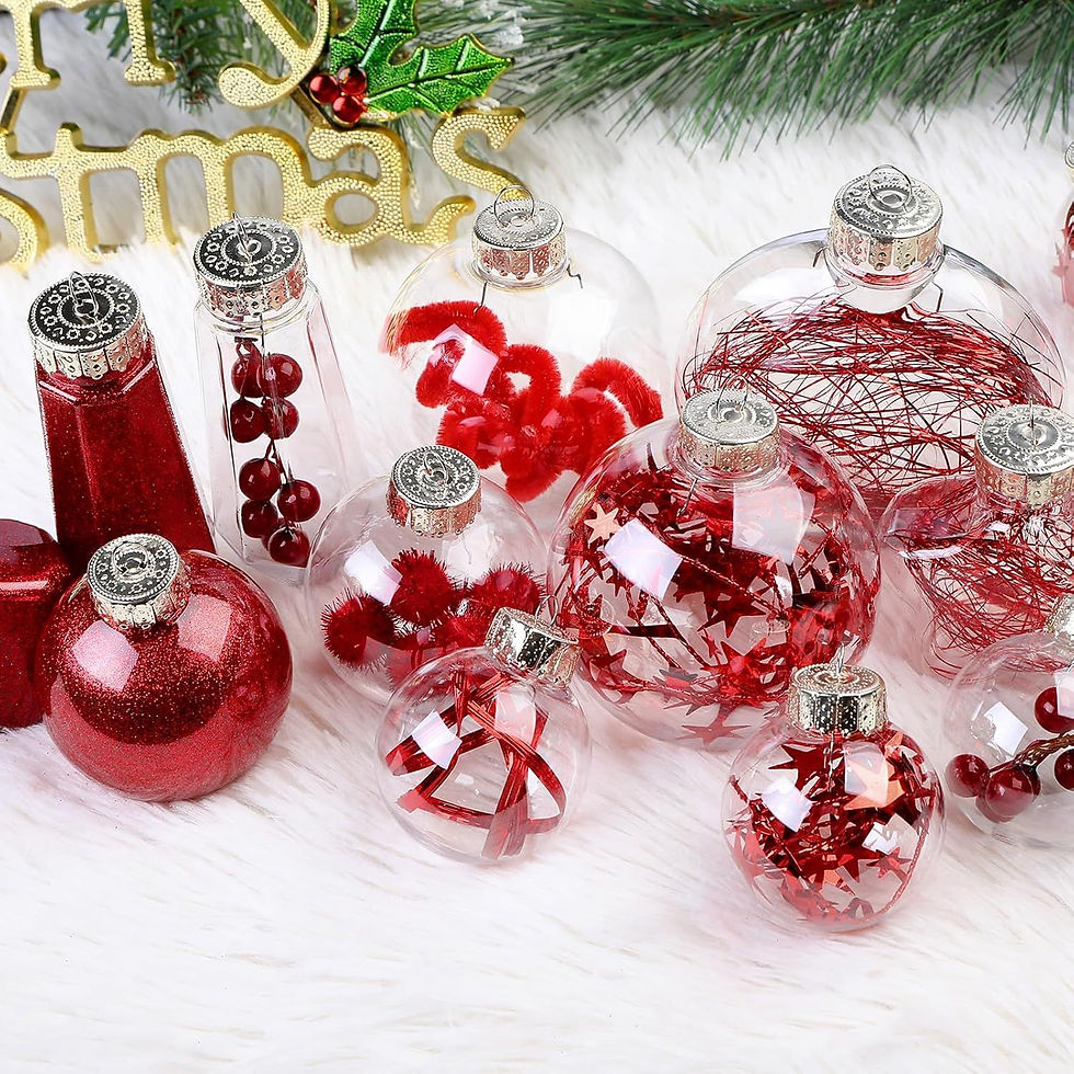 Thumbnail: 86PCS Christmas Tree Ornaments Clear Set,