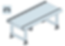 Speed chain or pallet conveyor system illustration.