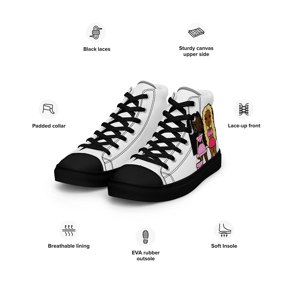 Thumbnail: Women’s high top canvas shoes