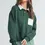 Thumbnail: Two-Toned Polo Collar Sweatshirt