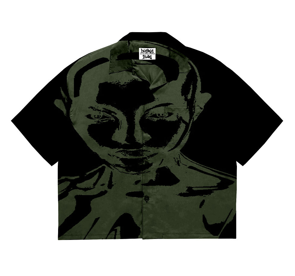 Bowling shirt 1 face green