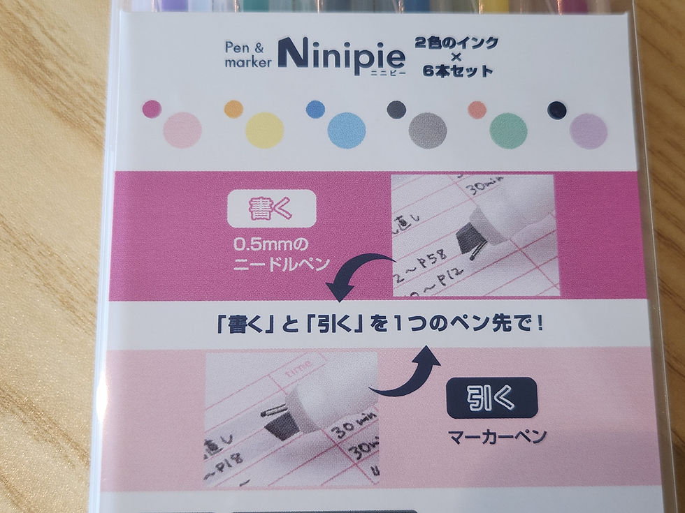 Thumbnail: Boîte de 6 couleurs stabilo/feutre- Ninipie - Sunstar