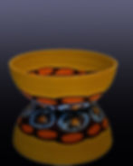 "Mustard" Davide Salvadore Millefiori glass bowl artwork