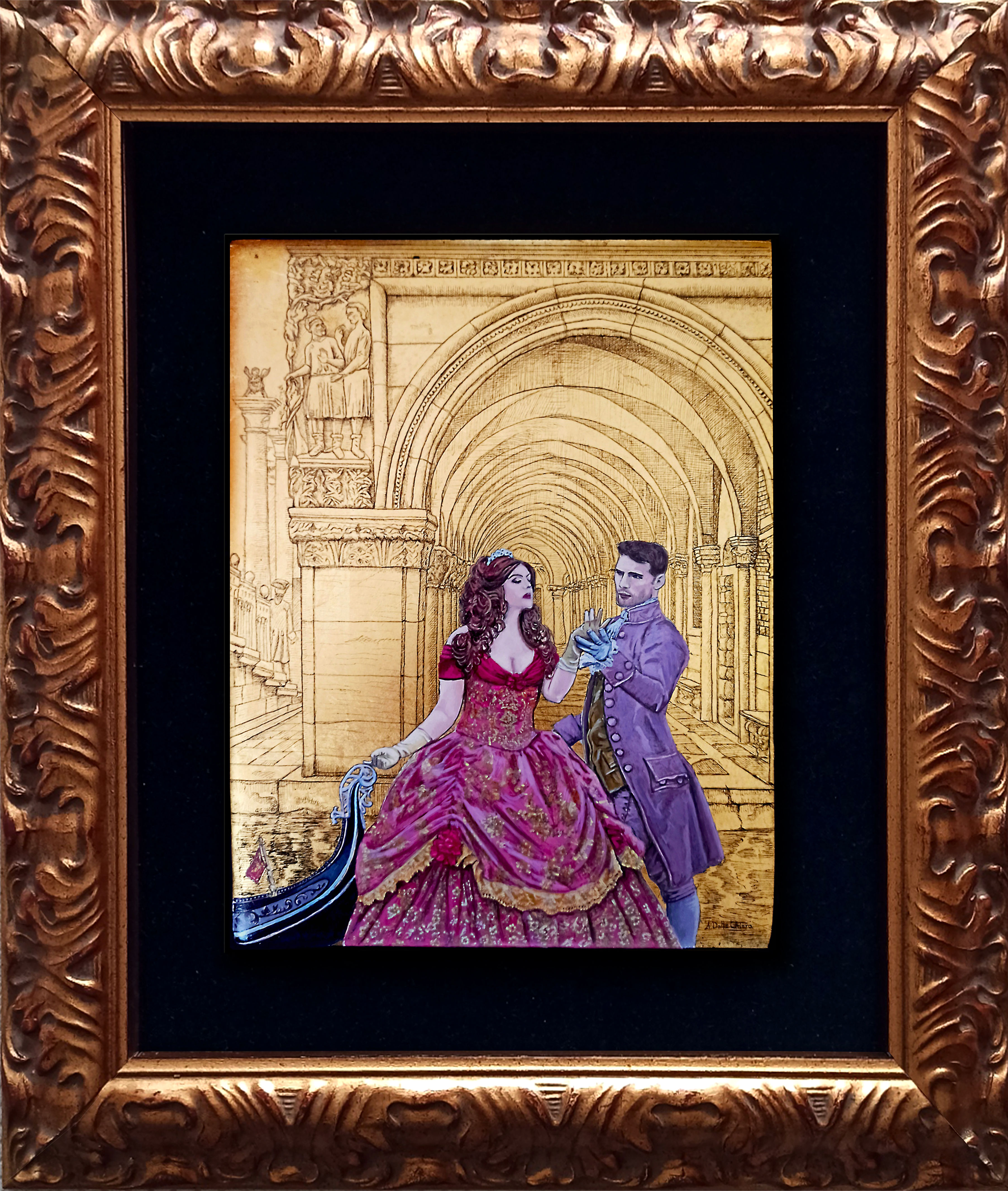 Noblesse Oblige Original Murano artwork by Alberto Dalla Chiara