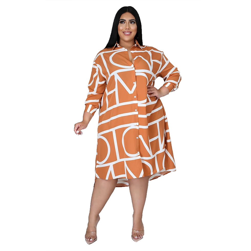Miniatura: Vestido Camiseiro Estampado de Outono