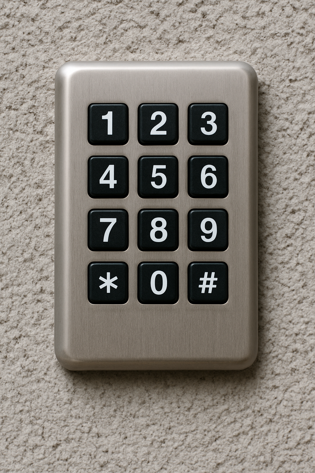 Keypad garage door