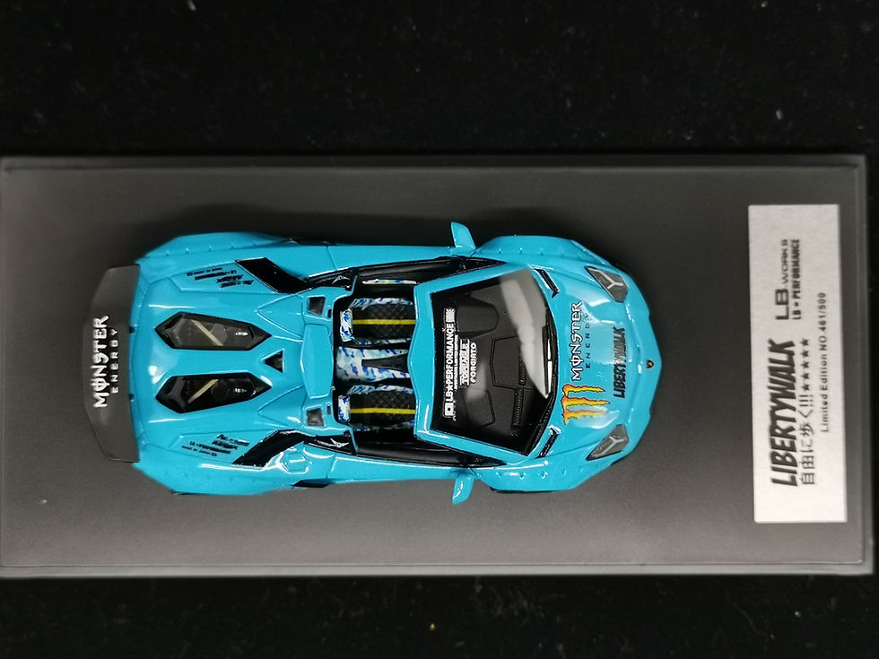 Thumbnail: Liberty Walk LB works lamborghini Aventador LP700-4 Roadster Baby Blue