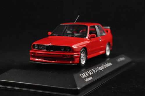 BMW M3 (E30) Sport Evolution 1990 Red Minichamps 430020307