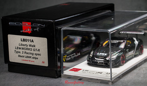 LB WORKS NISSAN GTR R35 TYPE 2 Racing Black LB011A | Dieharddiecast
