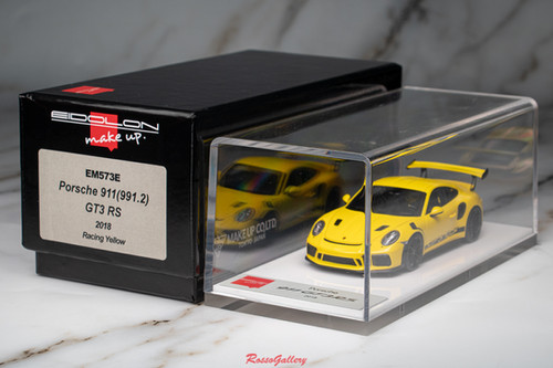 MAKE UP ポルシェ 911 GT3 RS 2018 1/43 イエロー Porsche 911 (991.2) GT3 RS 2018 Racing Yellow Make Up EM573E